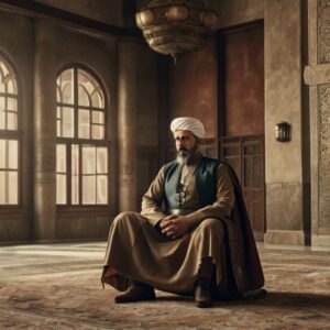 Osmanlı Devleti’nin duraklama dönemini anlatan, siyasi ve askerî gerilemeyi simgeleyen tarih temalı eğitim görseli